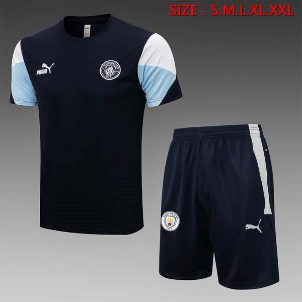 Entrenamiento Manchester City Conjunto Completo 2022 Negro